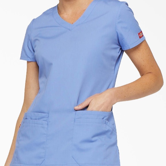 Dickies EDS V-neck size small cotton/poly like new Scrub Top - Picture 9 of 9